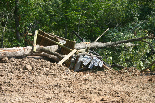 The former deer stand